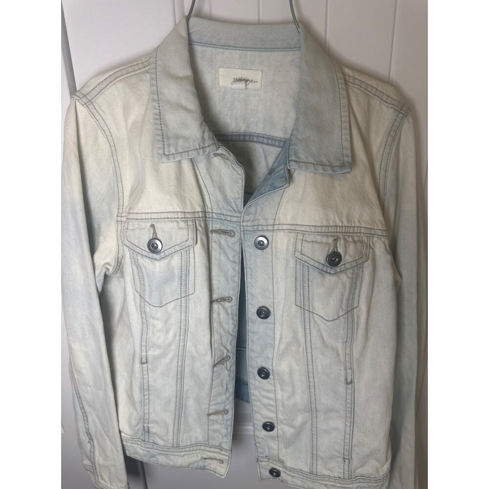 Halogen Bleached-Out Wash Denim Jacket, Size: MP - Picture 5 of 11